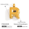 Stainless Steel Jewelry Accessories Light Luxury Style Mini Bubble Letter Pendant Electroplated