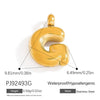 Stainless Steel Jewelry Accessories Light Luxury Style Mini Bubble Letter Pendant Electroplated