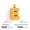 Stainless Steel Jewelry Accessories Light Luxury Style Mini Bubble Letter Pendant Electroplated