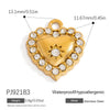 Stainless Steel Jewelry Accessories Luxury Niche Inlay White Stone Electroplated