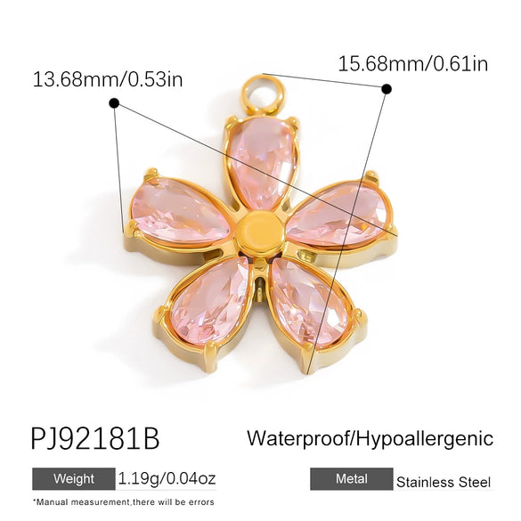 Stainless Steel Jewelry Accessories Luxury Niche Inlay White Stone Electroplated