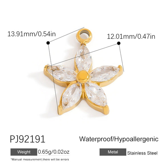 Stainless Steel Jewelry Accessories Luxury Niche Inlay White Stone Electroplated