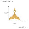 316L Stainless Steel Jewelry Accessories Marine Series Love Cross Pendant With Heart And Flower Patterns Electroplated