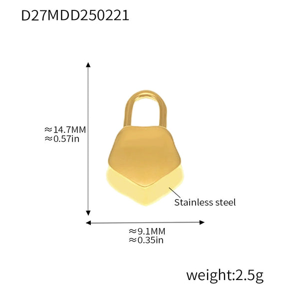 316L Stainless Steel Jewelry Accessories Marine Series Love Cross Pendant With Heart And Flower Patterns Electroplated