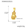 316L Stainless Steel Jewelry Accessories Marine Series Love Cross Pendant With Heart And Flower Patterns Electroplated