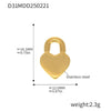 316L Stainless Steel Jewelry Accessories Marine Series Love Cross Pendant With Heart And Flower Patterns Electroplated