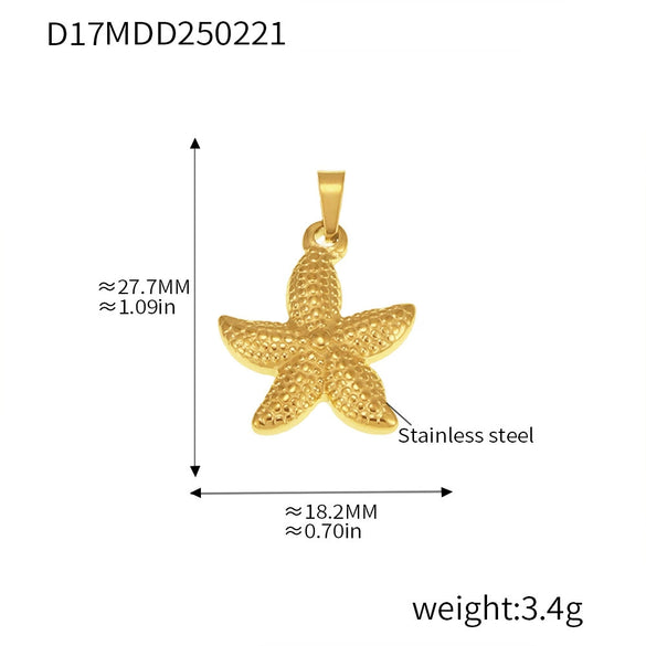 316L Stainless Steel Jewelry Accessories Marine Series Love Cross Pendant With Heart And Flower Patterns Electroplated