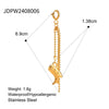 Stainless Steel Jewelry Accessories Minimalist Bikini Connection Buckle Electroplated Diy Pendant