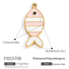 Stainless Steel Jewelry Accessories Oil Dripping Style Diy Handmade Necklace Bracelet Earrings Pendant For Women