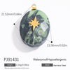 Stainless Steel Jewelry Accessories Oil Dripping Style Diy Handmade Necklace Bracelet Earrings Pendant For Women