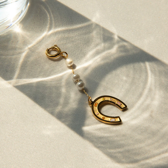 Stainless Steel Jewelry Accessories Oil Drop Horseshoe Bikini Pendant Electroplated