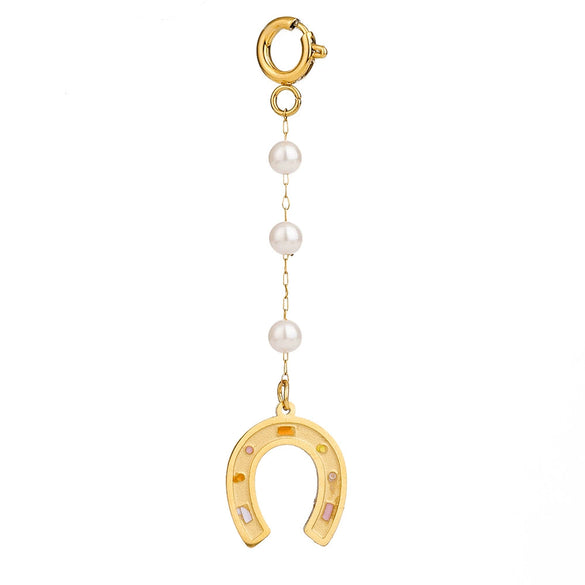 Stainless Steel Jewelry Accessories Oil Drop Horseshoe Bikini Pendant Electroplated