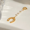 Stainless Steel Jewelry Accessories Oil Drop Horseshoe Bikini Pendant Electroplated