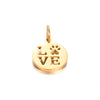 Stainless Steel Jewelry Accessories Pendant With Polished Cut Out Love Letter Cat Paw Dog Paw And Geometric Shape Electroplated