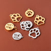 Stainless Steel Jewelry Accessories Pendant With Polished Cut Out Love Letter Cat Paw Dog Paw And Geometric Shape Electroplated