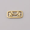 Stainless Steel Jewelry Accessories Square Elephant Hollow Pendant Mirror Polished