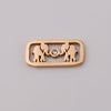 Stainless Steel Jewelry Accessories Square Elephant Hollow Pendant Mirror Polished