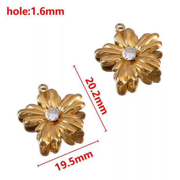 Stainless Steel Jewelry Accessories Starfish Turtle Manta Ray Pendant Electroplated