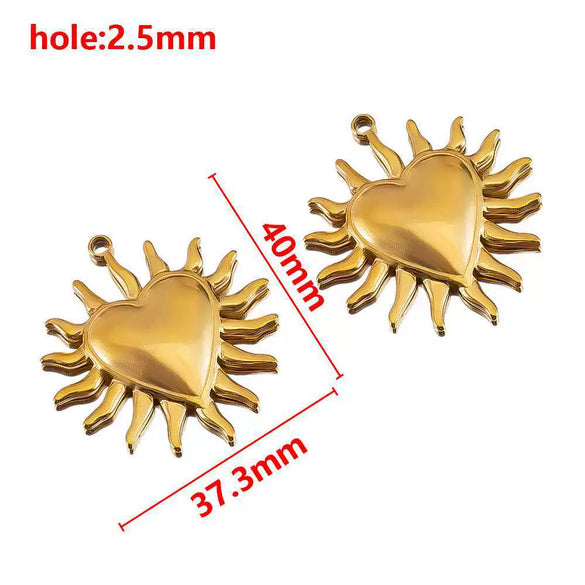 Stainless Steel Jewelry Accessories Starfish Turtle Manta Ray Pendant Electroplated