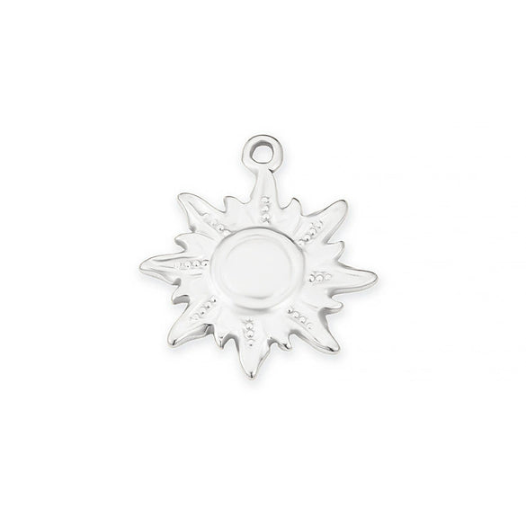 Stainless Steel Jewelry Accessories Sun Pendant Fashionable Nonfading Vacuum Furnace Electroplated Necklace Bracelet Diy