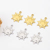Stainless Steel Jewelry Accessories Sun Pendant Fashionable Nonfading Vacuum Furnace Electroplated Necklace Bracelet Diy