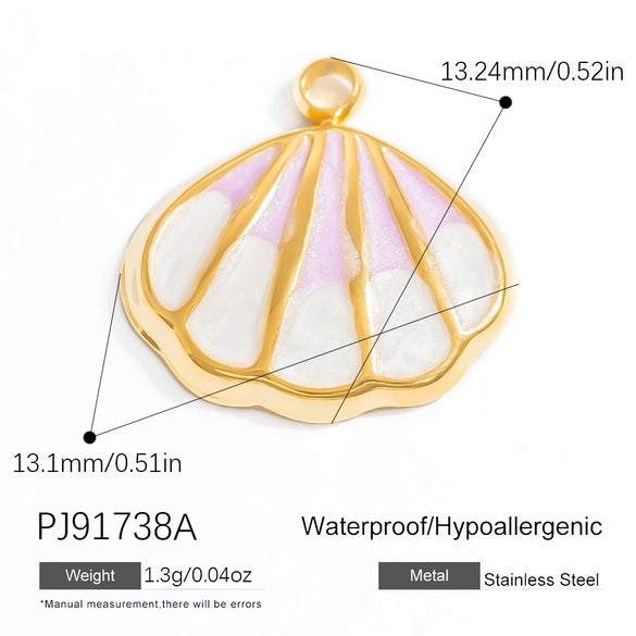 Stainless Steel Jewelry Accessories Sun Seahorse Butterfly Pendant Handmade Dripping Oil Necklace Bracelet Pendant