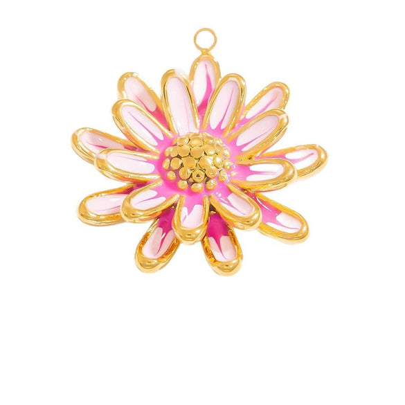 Stainless Steel Jewelry Accessories Sun Seahorse Butterfly Pendant Handmade Dripping Oil Necklace Bracelet Pendant