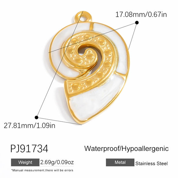 Stainless Steel Jewelry Accessories Sun Seahorse Butterfly Pendant Handmade Dripping Oil Necklace Bracelet Pendant