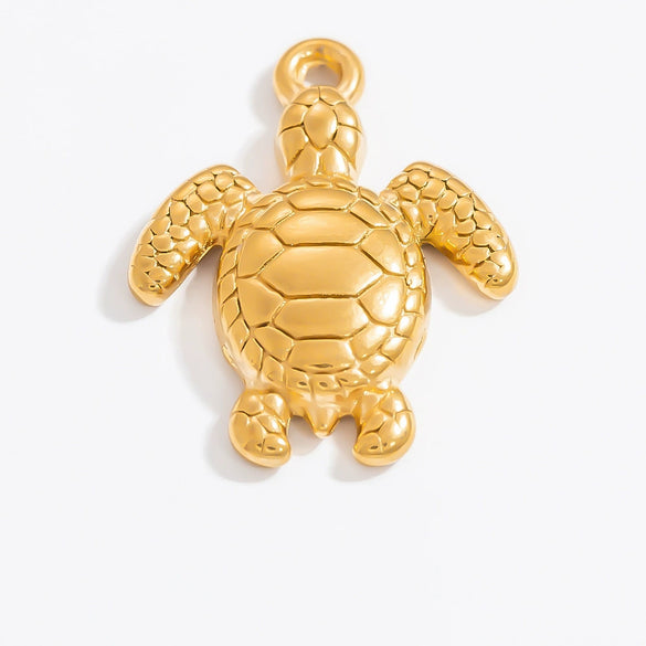 Stainless Steel Jewelry Accessories Turtle Starfish Necklace Bracelet Pendant Electroplated