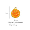 Stainless Steel Jewelry Accessories Vacuum Plated Dripping Oil Horseshoe Bracelet Necklace Earrings Pendant