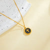 Stainless Steel Jewelry Accessories Vacuum Plated 18K Gold Cross Bracelet Necklace Earrings Pendant With Dripping Oil Design