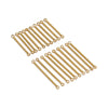 Stainless Steel Jewelry Accessories With Double Ring And Solid Color Pattern Welded And Gold Color Plated