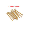 Stainless Steel Jewelry Accessories With Double Ring And Solid Color Pattern Welded And Gold Color Plated