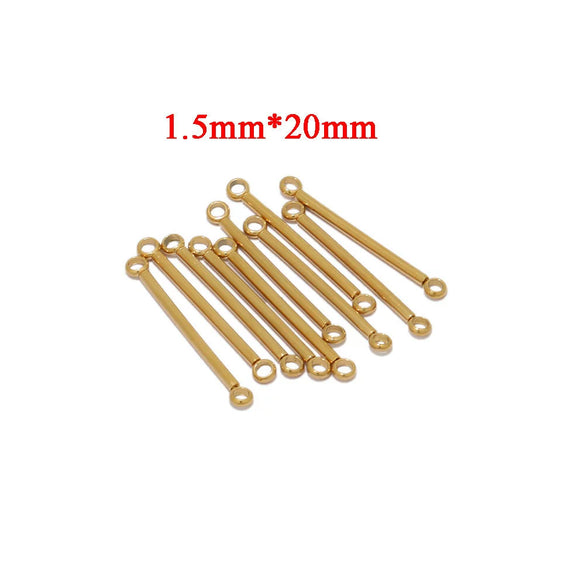 Stainless Steel Jewelry Accessories With Double Ring And Solid Color Pattern Welded And Gold Color Plated