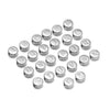 Stainless Steel Jewelry Accessories With Engraved 26 English Letters Flat Round Hole Beads Electroplated For Diy Necklace Bracelet Pendant