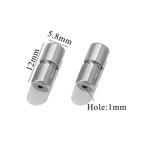 Stainless Steel Jewelry Accessories With Peanut Buckle And Totem Pattern Electroplated