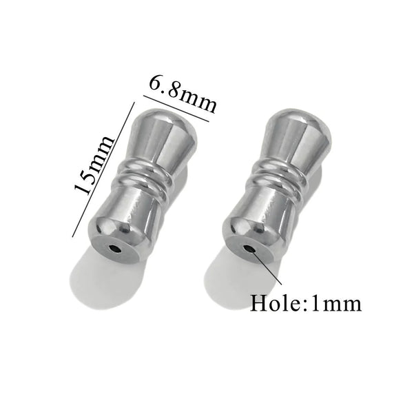 Stainless Steel Jewelry Accessories With Peanut Buckle And Totem Pattern Electroplated