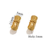 Stainless Steel Jewelry Accessories With Peanut Buckle And Totem Pattern Electroplated