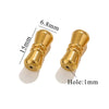 Stainless Steel Jewelry Accessories With Peanut Buckle And Totem Pattern Electroplated