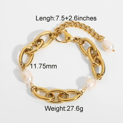 Stainless Steel Jewelry Bracelet And Earrings With Geometric Design And Electroplating For Women