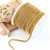 Stainless Steel Jewelry Chain For Men And Women Simple Fashion Nonfading Electroplated Diy