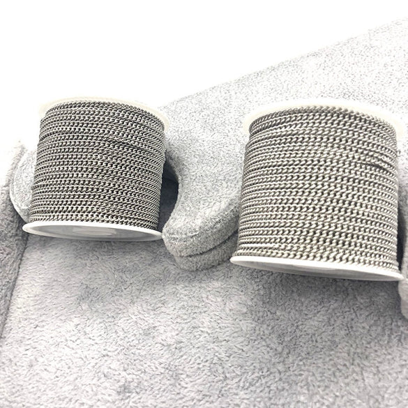 Stainless Steel Jewelry Chain For Men And Women Simple Fashion Nonfading Electroplated Diy