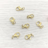 Stainless Steel Jewelry Connecting Buckle With Lobster Buckle And Real Gold Vacuum Electroplating Fashion Geometric Style