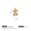 Stainless Steel Jewelry Cute Cartoon Pendant Handmade Diy Necklace With Totem Pattern And Dripping Oil Design