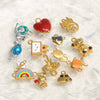 Stainless Steel Jewelry Cute Cartoon Pendant Handmade Diy Necklace With Totem Pattern And Dripping Oil Design