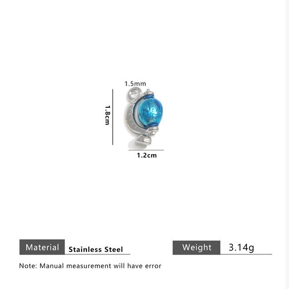 Stainless Steel Jewelry Cute Cartoon Pendant Handmade Diy Necklace With Totem Pattern And Dripping Oil Design