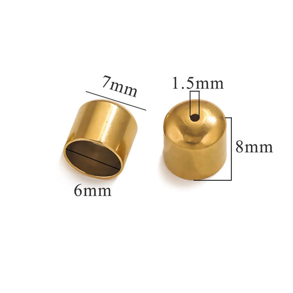 Stainless Steel Jewelry Diy Handmade Supplies With Fish Pattern Round Head Bucket Perforated Buckle Accessories Electroplated