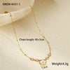 Stainless Steel Jewelry Flower Pattern Pendant Necklace Bracelet Earrings Electroplated For Women