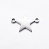 Stainless Steel Jewelry Pendant With Geometric Shape Electroplating Palm Heart Infinite Symbol Turtle Mermaid Airplane Double Hole Design