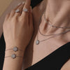 316L Stainless Steel Jewelry Set With Sun Ray Design Electroplated Necklace Bracelet Ring